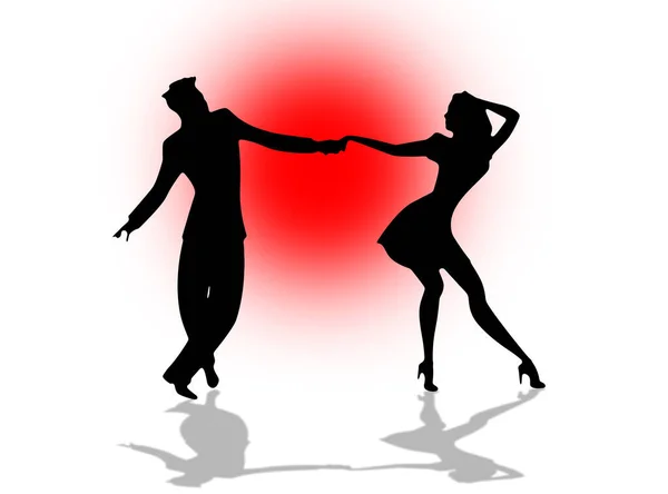 Swing Dance Couple , illustration