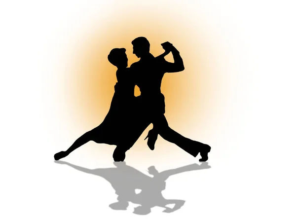 Salsa Latina Casal Dança Tango — Fotografia de Stock