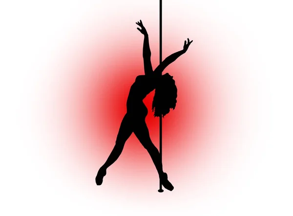Pole Dance Sport Mädchen — Stockfoto