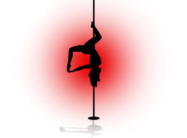 Pole Dance Sport Girl — Stock Photo, Image