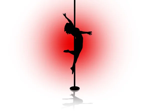 Pole Dance Sport Girl — Stock Photo, Image