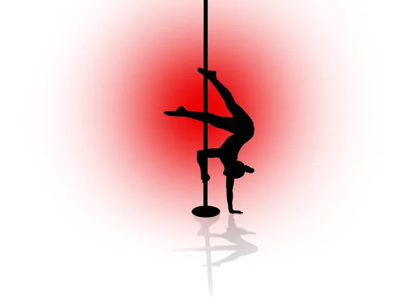 Pole Dance Sport Girl — Stock Photo, Image