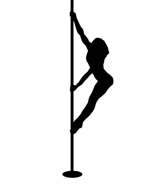 Pole Dance Deporte Niña —  Fotos de Stock