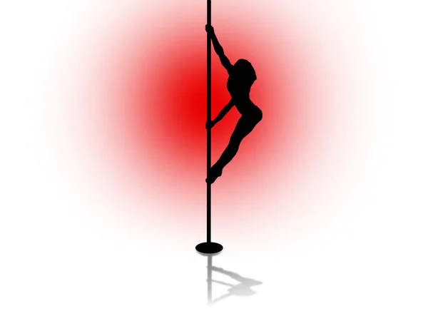 Pole Dance Deporte Niña —  Fotos de Stock