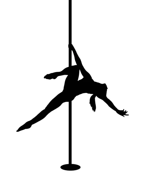 Pole Dance Sport Meisje — Stockfoto