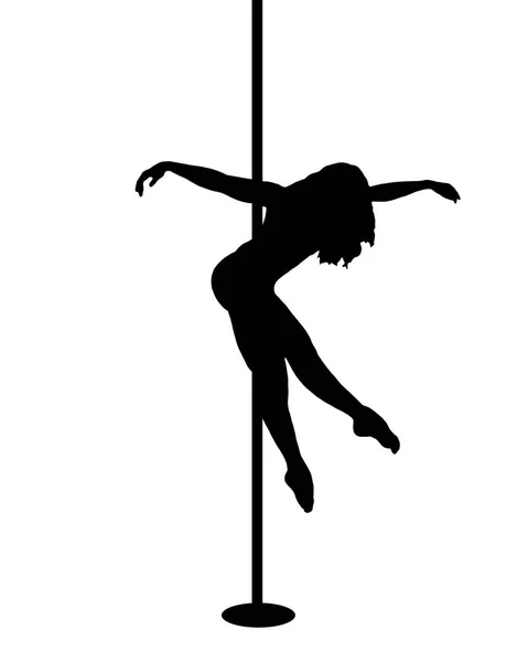 Pole Dance Sport Meisje — Stockfoto