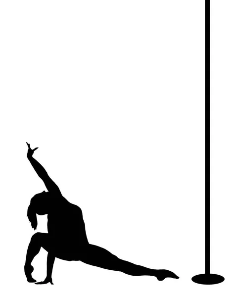 Pole Dance Sport Flicka — Stockfoto