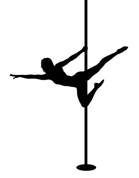 Pole Dance Sport Meisje — Stockfoto