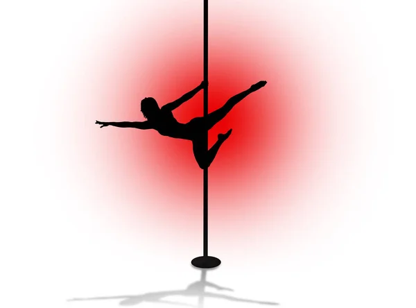 Pole Dance Sport Girl — Stock Photo, Image