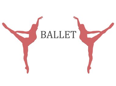 Siluet dansı yapan balerin.