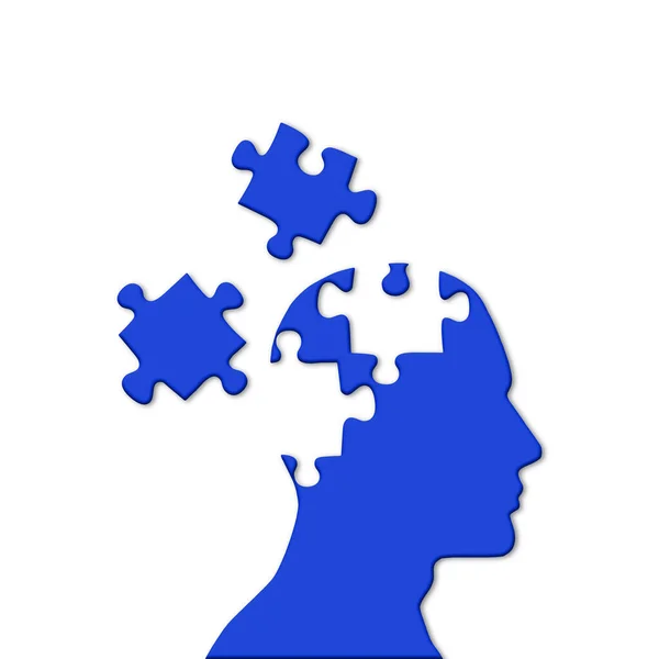 Probleem Oplossen Brain Puzzel — Stockfoto
