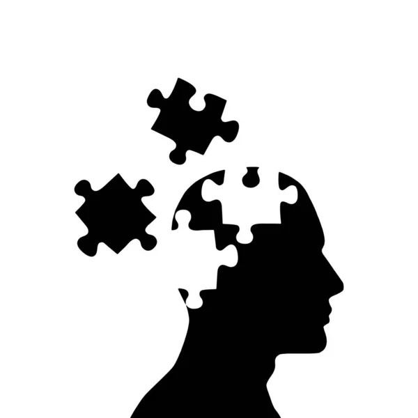 Probleem Oplossen Brain Puzzel — Stockfoto