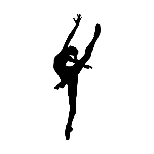 Ballet Danseur Silhouette Dansant — Photo