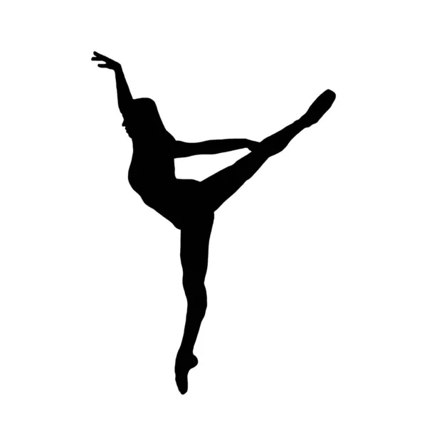 Balletttänzer Scherenschnitt Tanz — Stockfoto
