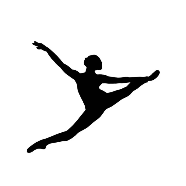 Dançarina Balé Dança Silhueta — Fotografia de Stock