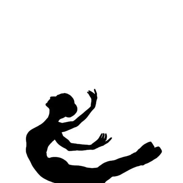 Ballet Danseur Silhouette Dansant — Photo