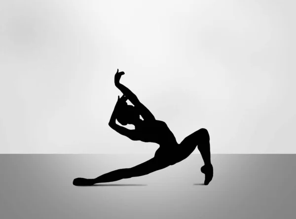 Ballet Dancer Silhouette Dancing — Stock Photo, Image