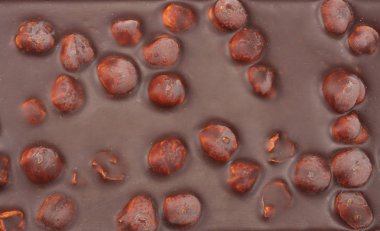 çikolata fındık arka plan ile. çikolata fındık doku ile.