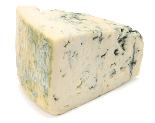 Formaggio Blu Isolato Sfondo Bianco — Foto Stock