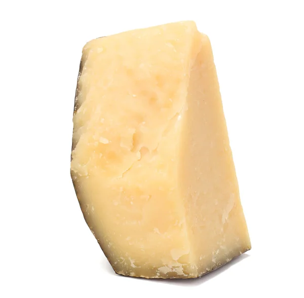 从白色背景分离出来的Parmesan奶酪 — 图库照片