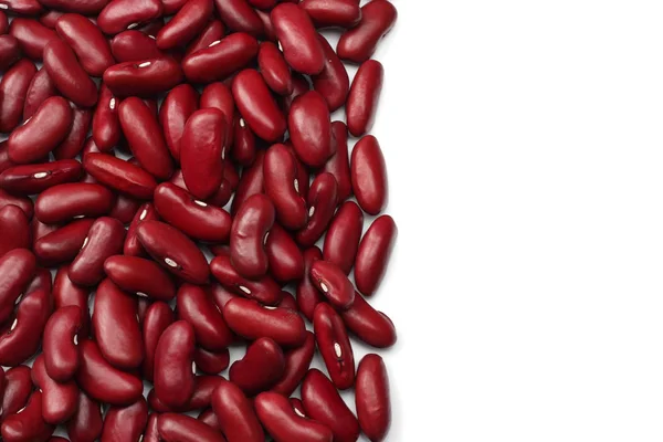 Red Kidney Beans Isolated White Background Top View — Stock Photo, Image