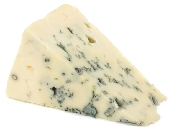 Μπλε Τυρί Απομονωθεί Λευκό Φόντο — Φωτογραφία Αρχείου