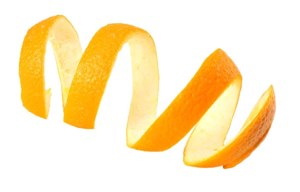 Orange Peel Isolated White Background — Stock Photo, Image