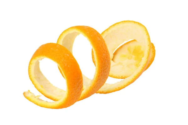 Orange Peel Isolated White Background — Stock Photo, Image