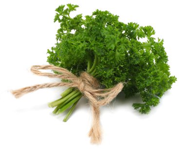 demet maydanoz beyaz bir arka plan üzerinde izole