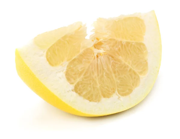 Fehér Alapon Izolált Pomelo Gyümölcs — Stock Fotó