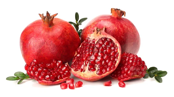 Pomegranate Isolated White Background — Stock Photo, Image