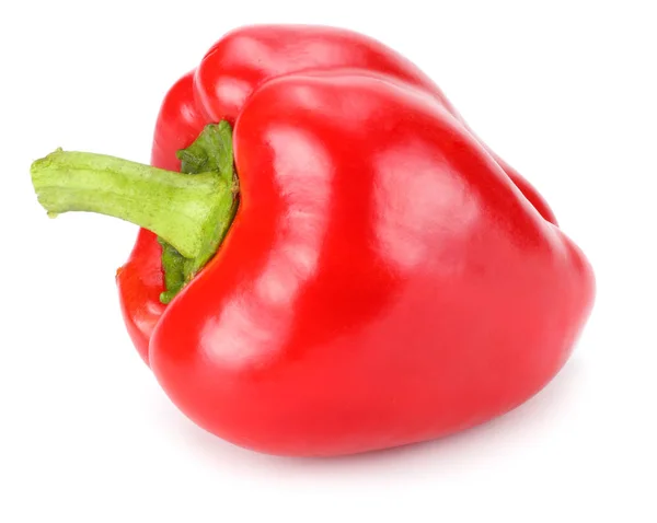 Pimiento Rojo Dulce Aislado Sobre Fondo Blanco —  Fotos de Stock