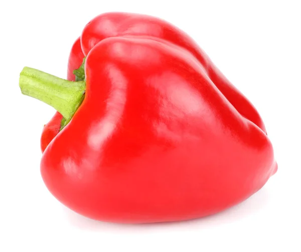 Eine Rote Süße Paprika Isoliert Auf Weißem Hintergrund — Stockfoto