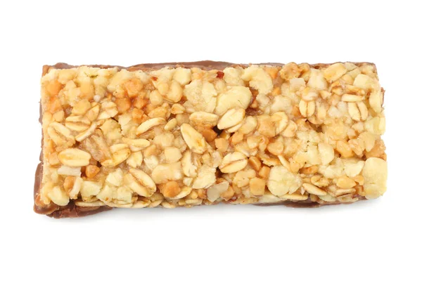 Barra Granola Saudável Barra Muesli Barra Cereais Isolada Sobre Fundo — Fotografia de Stock