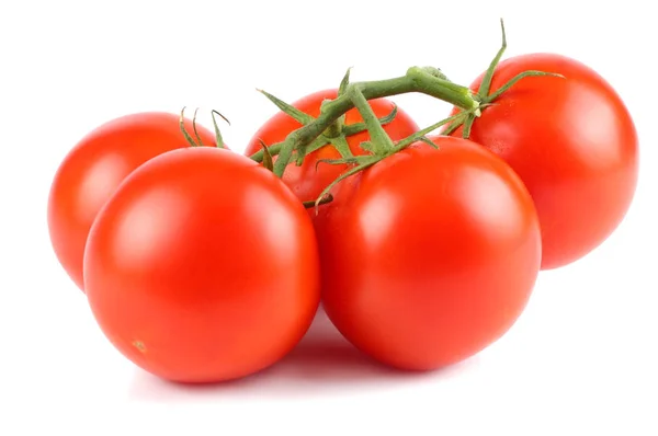 Frische Tomaten Isoliert Auf Weißem Hintergrund Nahaufnahme — Stockfoto