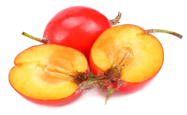Hawthorn Berry Isolerade Vitt Urklippsbana — Stockfoto