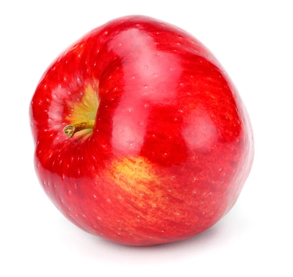 Roter Apfel Isoliert Auf Weißem Hintergrund — Stockfoto