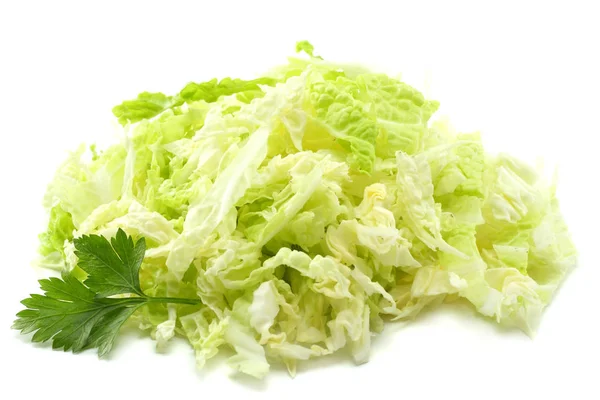 Cabbage Salad Parsley Isolated White Background — Stock Photo, Image