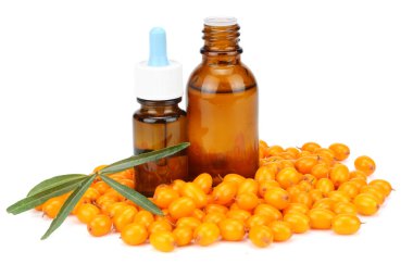 Deniz cehri petrol beyaz arka plan üzerinde izole şişeyle ile Deniz topalak