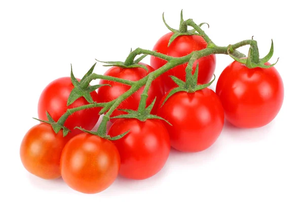 Tomates Cereza Aislados Sobre Fondo Blanco — Foto de Stock