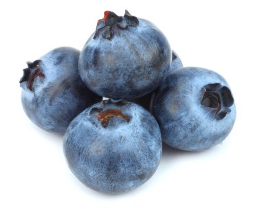 Beyaz arka plan üzerinde izole yaban mersini. makro