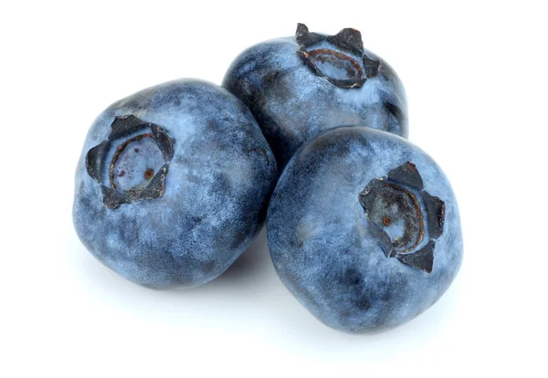 Blueberries Isolated White Background Macro — Stock Photo, Image
