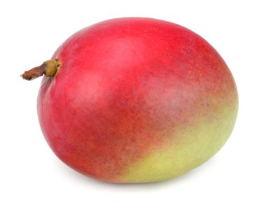 Mango beyaz arka planda izole edilmiş. sağlıklı yiyecekler.