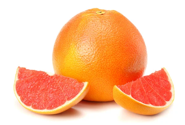 Zdravé Jídlo Grapefruit Izolované Bílém Pozadí — Stock fotografie