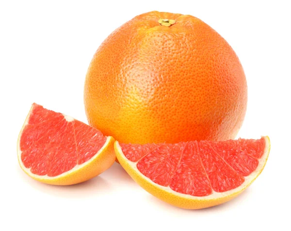 Zdravé Jídlo Grapefruit Izolované Bílém Pozadí — Stock fotografie