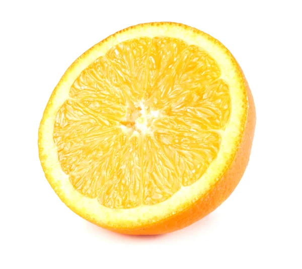 Gesunde Ernährung Scheiben Geschnitten Orange Isoliert Auf Weißem Hintergrund — Stockfoto