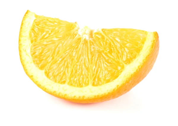 Υγιεινά Τρόφιμα Φέτες Πορτοκαλιού Απομονωθεί Λευκό Φόντο — Φωτογραφία Αρχείου