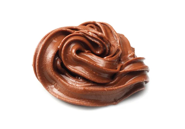 白地に隔離されたチョコレートクリーム — ストック写真