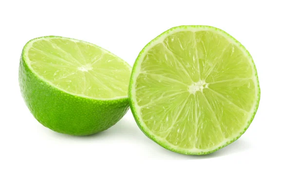 Healthy Food Sliced Lime Isolated White Background — Stock Photo, Image