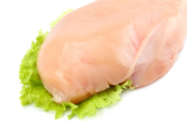 Raw Chicken Fillet Isolated White Background — Stock Photo, Image